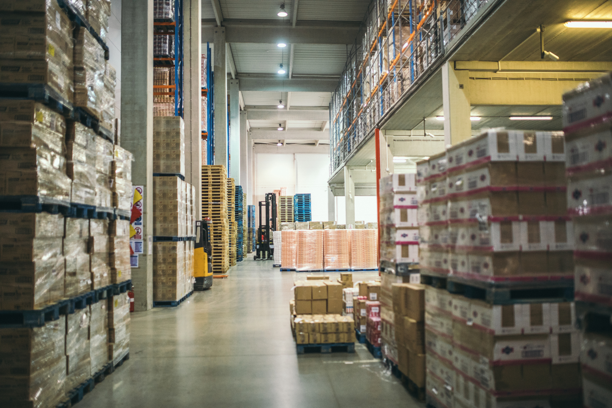 A photo of warehouse interior