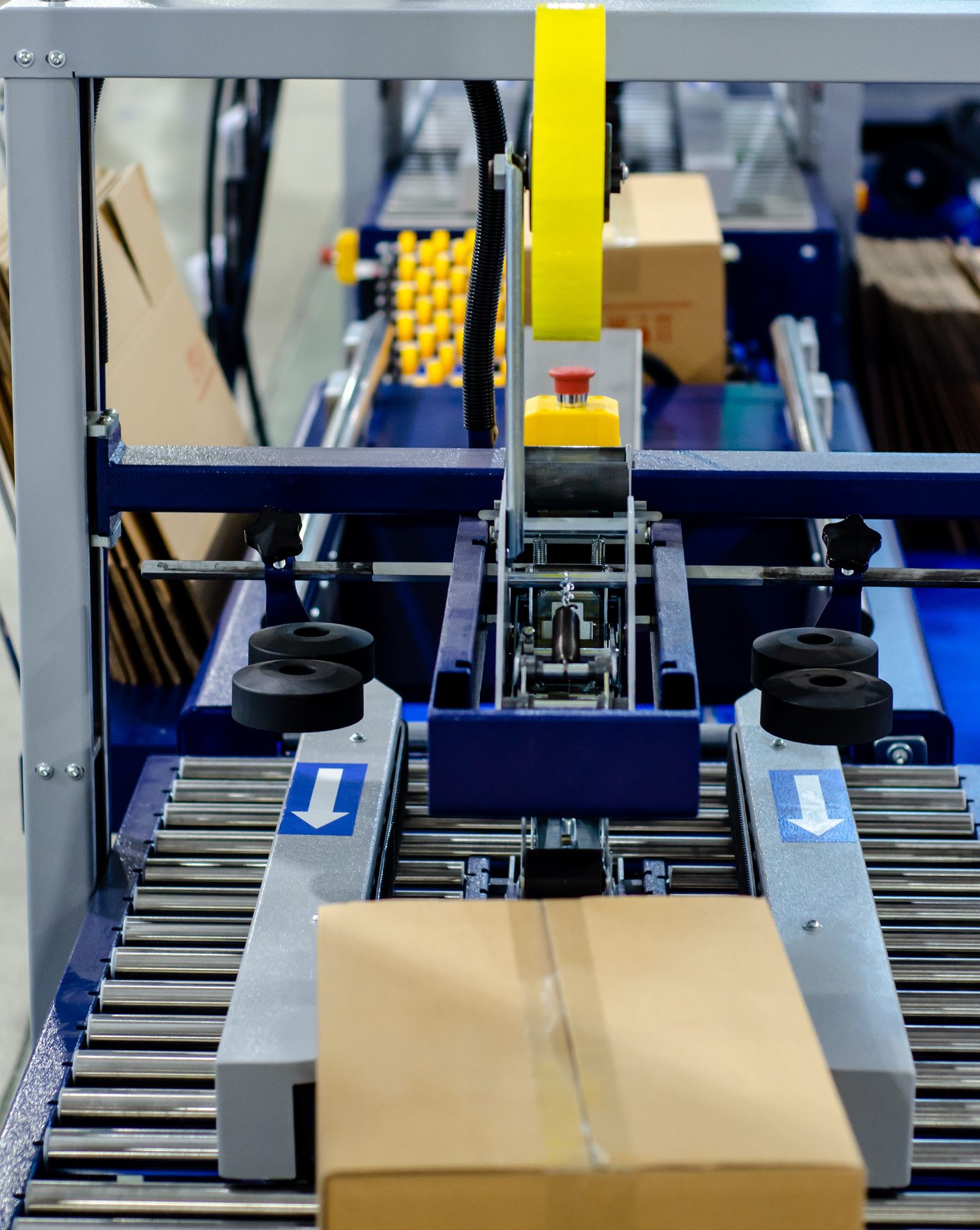 Automatic tape carton sealing machine, box folding machine