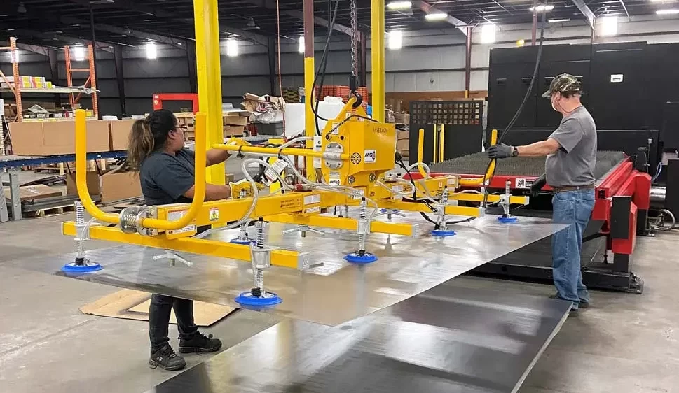 display shelving being integrated into a retail warehouse